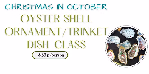 Coastal Inspired Shell Ornaments or Trinket Dishes