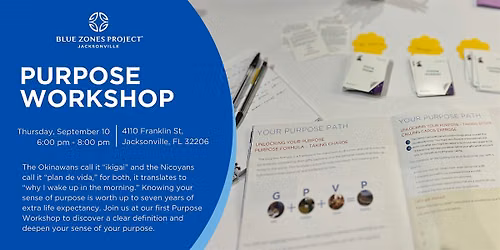 Purpose Workshop @ Long Branch (BZP Jacksonville)