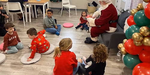Santa during Open Play at MY Play Cafe-Northland KC