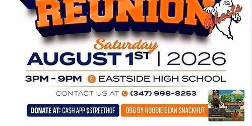 All Eastside Reunion 3rd year.. Be on time \ud83d\udc7b\ud83d\udc7b\ud83d\udc7b(Bring your own chairs)