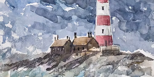 Carl March Watercolour Stormy Lighthouse Workshop