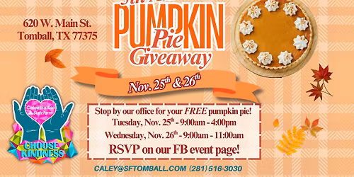 5th Annual Pumpkin Pie Giveaway! 