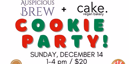 Cookie Party with Cake. Vegan Bakery