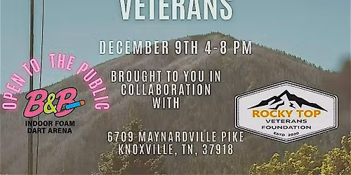 Fundraiser for RTVF at B & B Indoor Foam Dart Arena