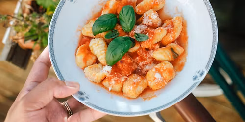 Fresh green Gnocchi with Ragu sauce