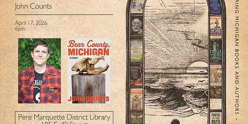 Michigan Notable Book Author Event: John Counts