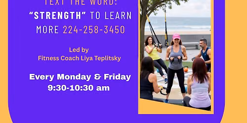 Active 55+ strength training group outdoor