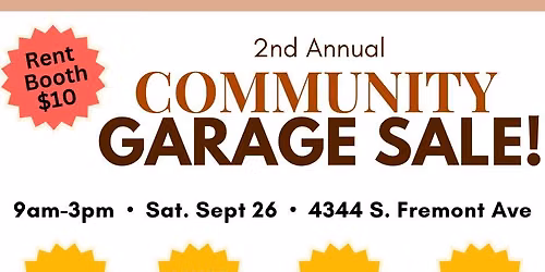 Family Connection's 2nd Annual Community Garage Sale