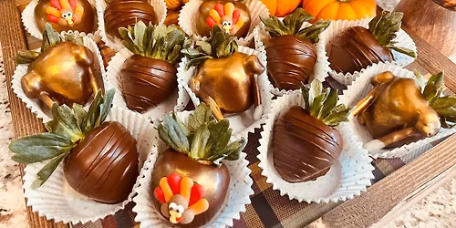 Chocolate Dipped Thanksgiving Strawberries 