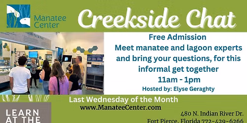 Creekside Chat at the Manatee Center