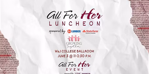 2026 All for Her Luncheon