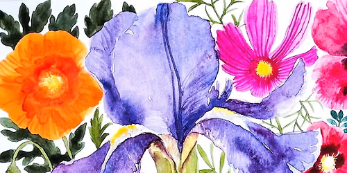 Bold and Vibrant Watercolour Florals Painting Workshop
