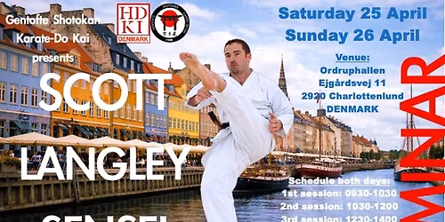 Seminar med Scott Langley, 7. dan HDKI Chief Technical Instructor