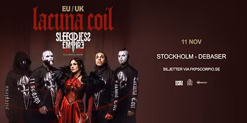 Lacuna Coil + Special Guest: Nonpoint | Stockholm