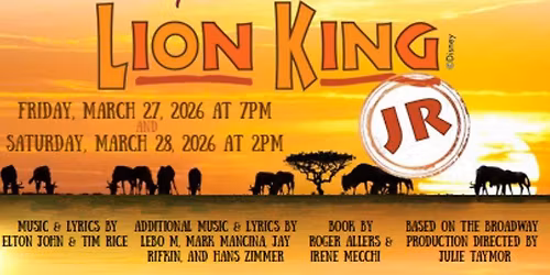 The Lion King Jr. presented by the Point Webster Drama Club