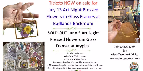 Pressed Flowers in Glass Frams