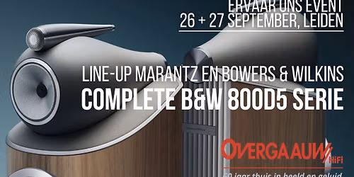 High-End Audioweekend: B&W 800D5 & Marantz 26 en 27 september