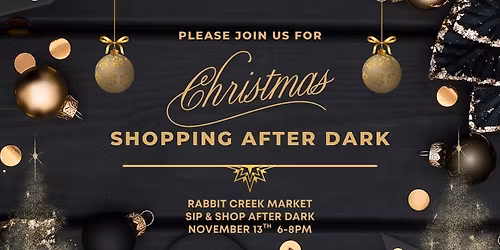 Christmas Shopping After Dark