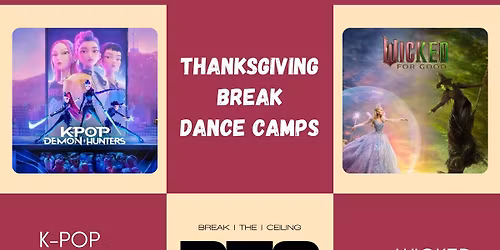 Thanksgiving Break 1-Day Dance Camps