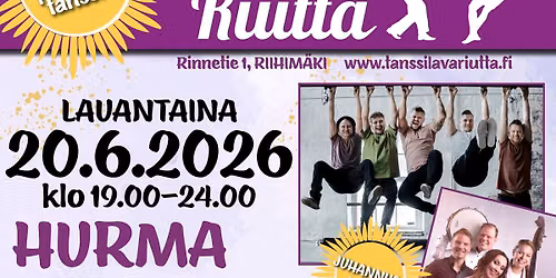Riutan Juhannusp\u00e4iv\u00e4n Tanssit! HURMA ja PIRTTIJOKI