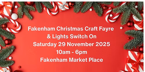 Fakenham Christmas Craft Fayre & lights switch on