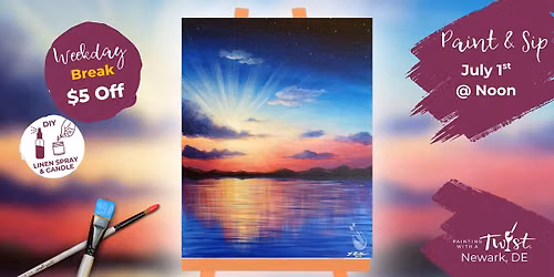 Weekday Break, Paint & Sip \u2013 Creative Fun in Newark, DE: A New Day $5 Off