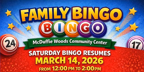 McDuffie's Saturday Bingo
