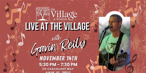 Live at The Village: Gavin Reily
