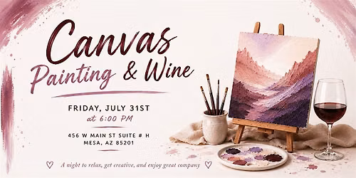 Paint & Wine Workshop for Women | Creative Girls\u2019 Night in Phoenix