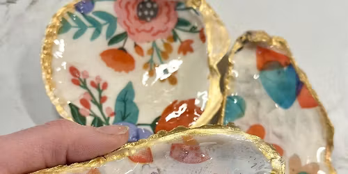 Oyster Shell Mini Dishes craft workshop in Montgomery County, Md.