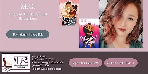 Book Signing and Talk with M.G.