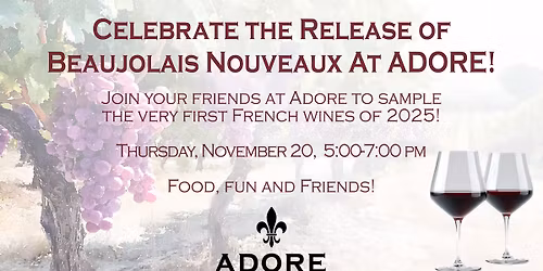 Sip, snack, and say \u201coui!\u201d at our Beaujolais 2025 bash\u2014French flair, raffles, and tr\u00e8s chic fun!