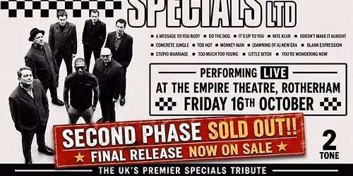 The Specials Ltd LIVE - "Ghost Town" 45th Aniniversary Tour