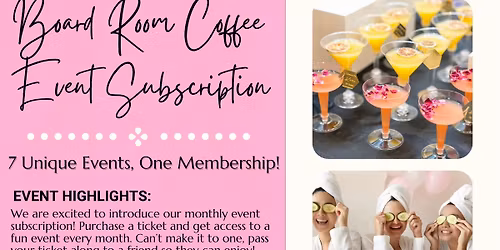 Board Room Coffee Event Subscription 
