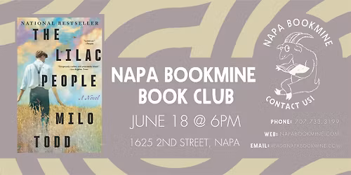 Napa Bookmine Book Club: The Lilac People by Milo Todd