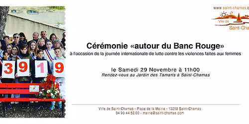 Cérémonie autour du Banc Rouge