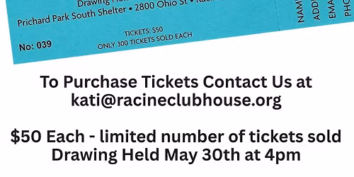 Racine Friendship Clubhouse Cash Raffle Drawing