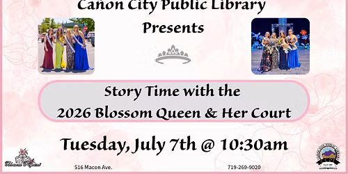 Story Time with the 2026 Blossom Queen & Her Court