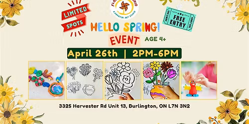 Hello Spring! - Free Community Event at Flowscape Studio (Age 4+)