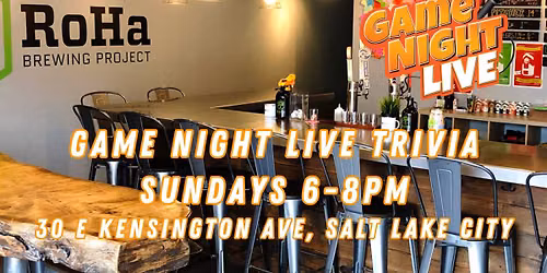 Game Night Live Trivia at RoHa Brewing