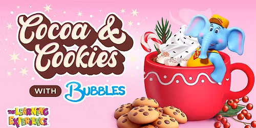 Cocoa and Cookies with Bubbles at TLE Hell's Kitchen