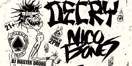 Tim Mosher's Junkyard Friends + Decry + Nico Bones + Neo Filth + DJ Master Droog
