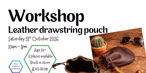 Leather Drawstring Pouch