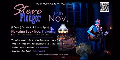 Steve Pledger - LIVE: Pickering Book Tree, N. Yorks.