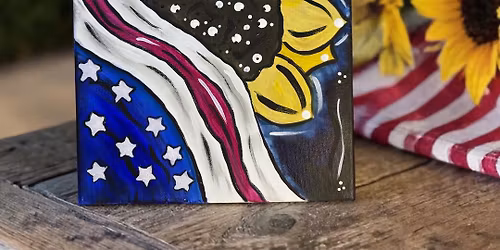 Patriotic Sunflower Paint Night