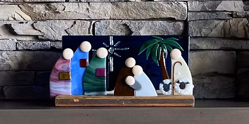Fused Glass Nativity Scene