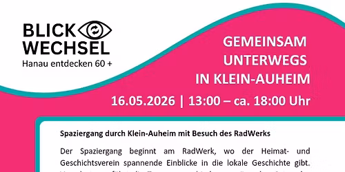 Gemeinsam unterwegs in Klein-Auheim \u2013 Erinnern, Entdecken, Erz\u00e4hlen\n