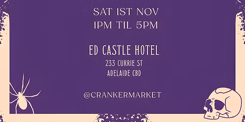 HALLOWEEN CRANKER MARKET -ED CASTLE Hotel -Sat NOV 1st