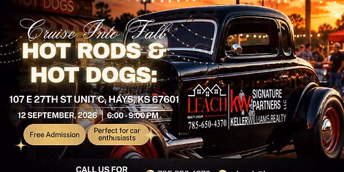 Cruise into fall: Hot Rods & Hot Dogs!