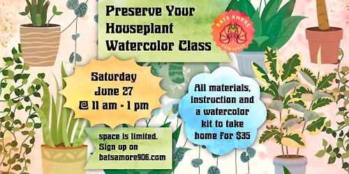 Preserve Your Favorite Houseplant with Watercolors